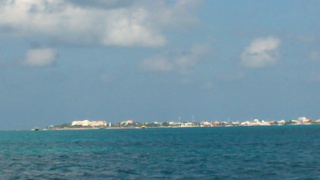 Approaching Isla Mujeres Mexico